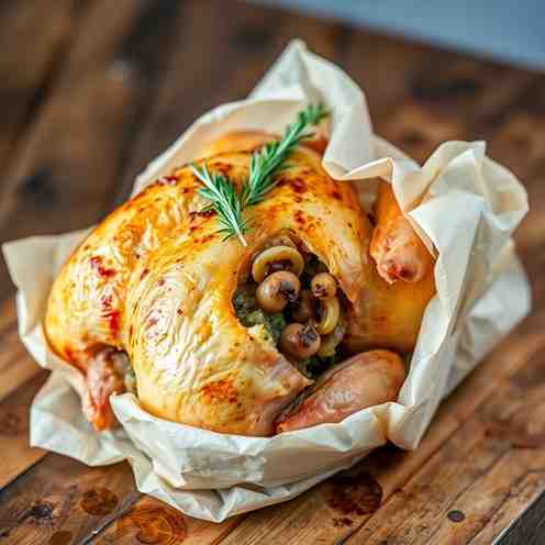 Beggar's Chicken Recipe - Baked Chicken with Stuffing